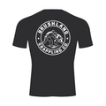 Black Brushland short-sleeve performance training shirt