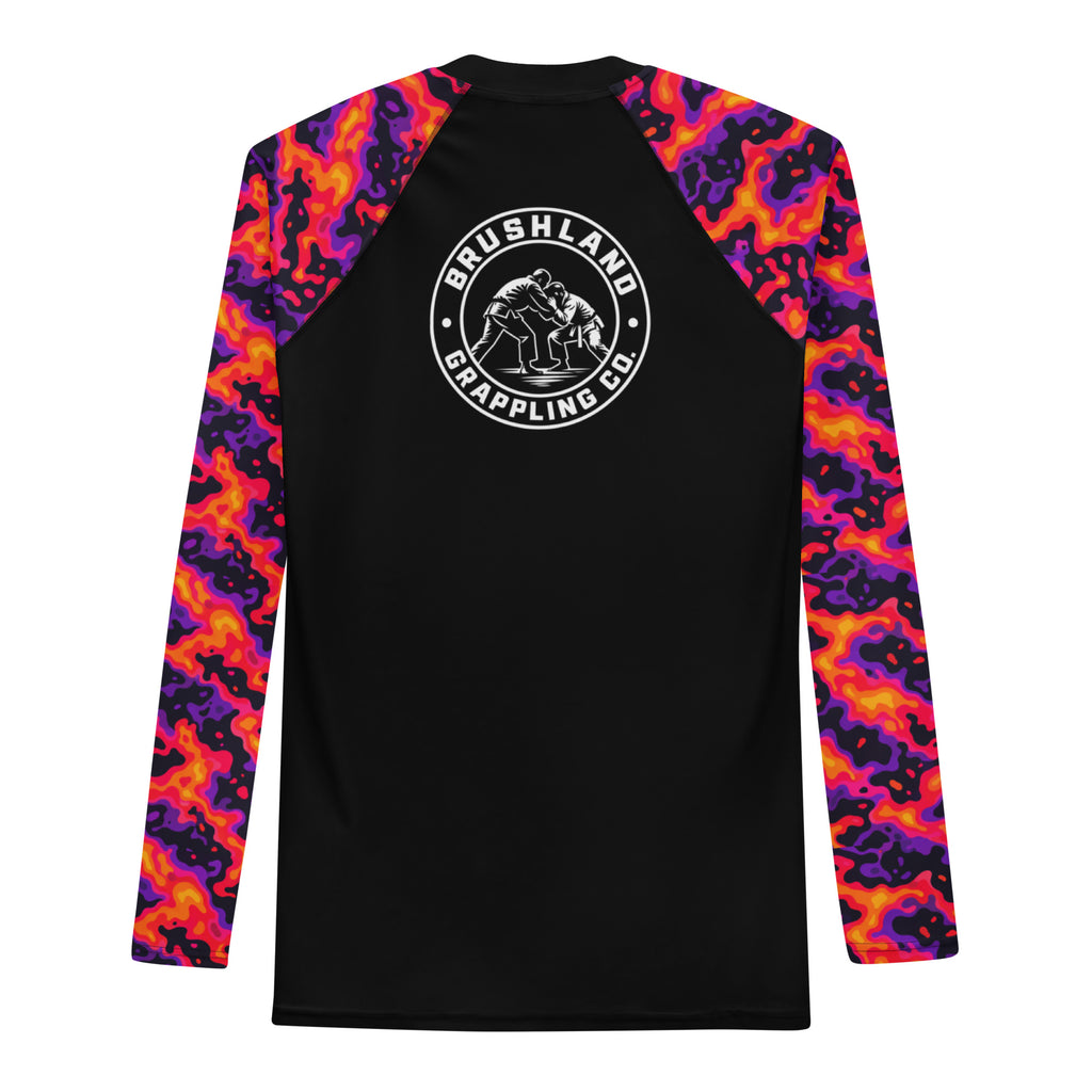 Heat Signature camo long-sleeve BJJ rash guard