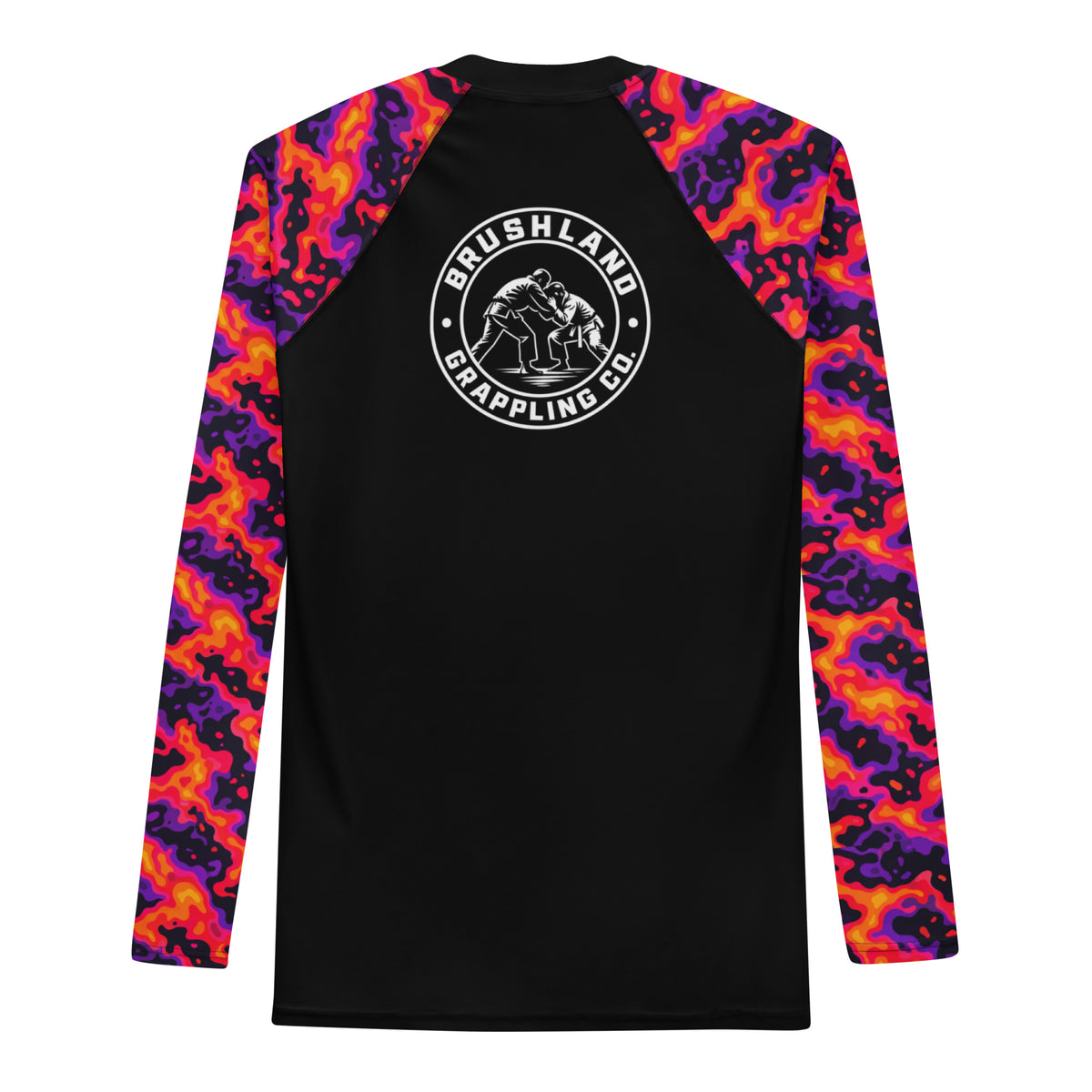 Heat Signature camo long-sleeve BJJ rash guard