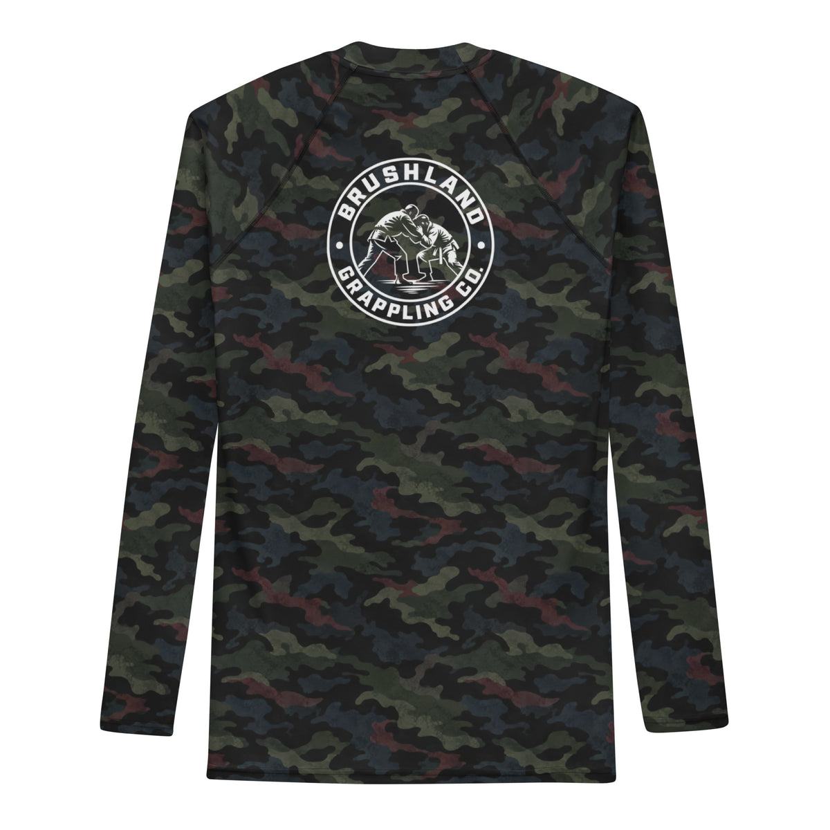 Midnight Hunt camo long-sleeve BJJ rash guard