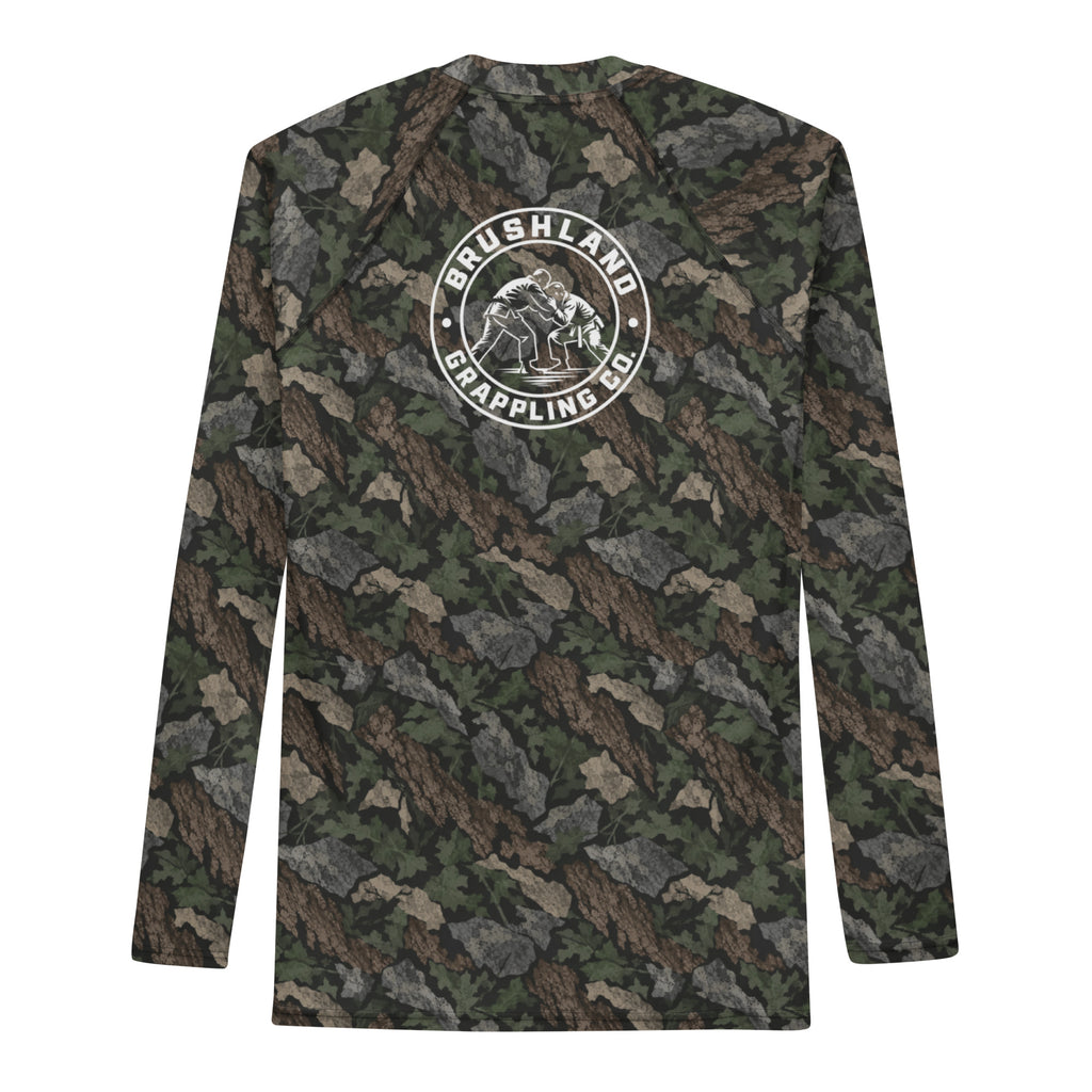 Appalachian Timber camo long-sleeve BJJ rash guard