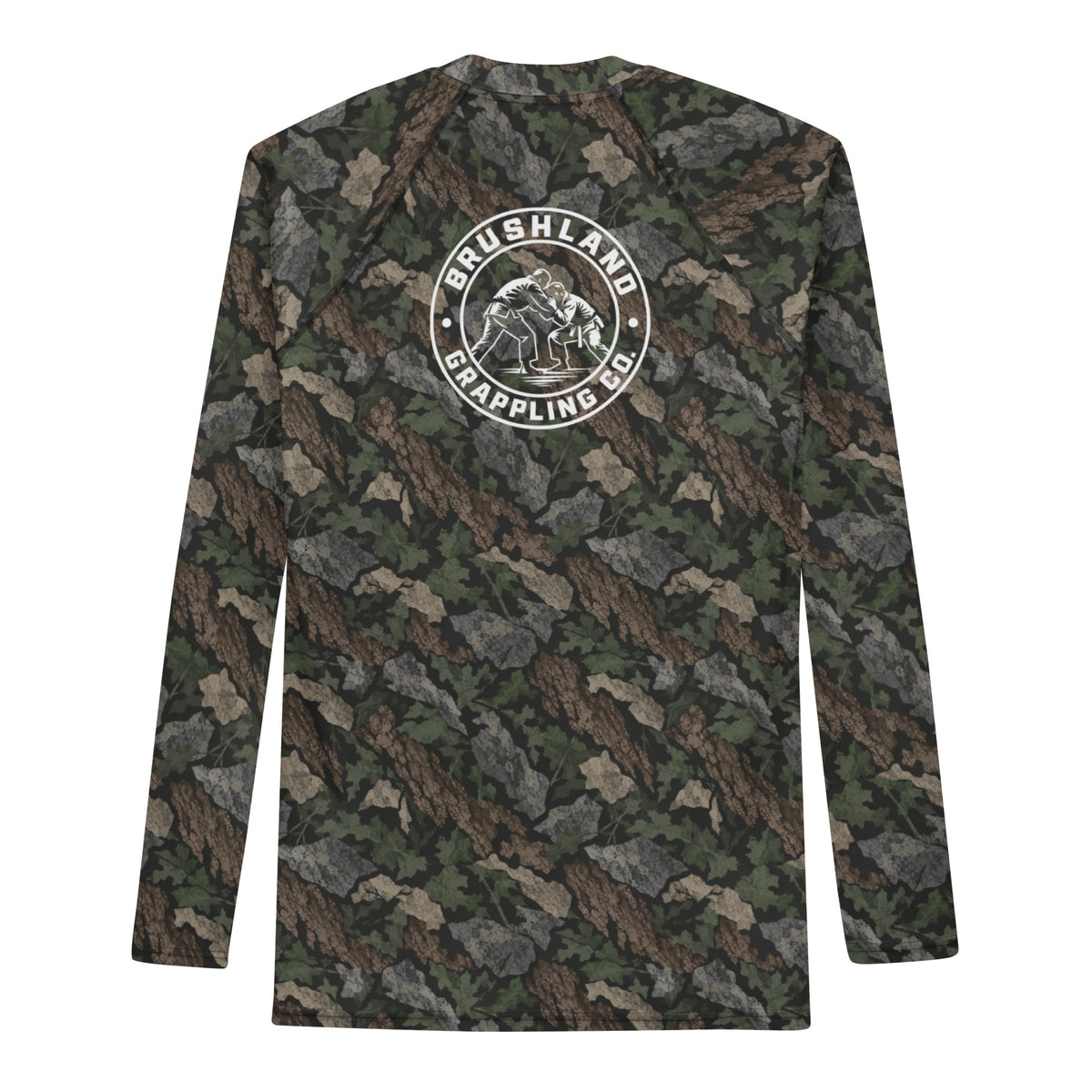 Appalachian Timber camo long-sleeve BJJ rash guard