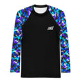 Electric Digital camo long-sleeve BJJ rash guard
