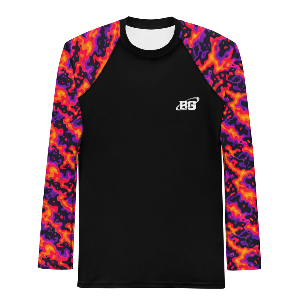 Heat Signature camo long-sleeve BJJ rash guard