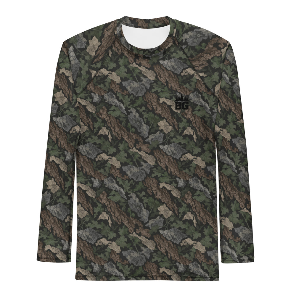 Appalachian Timber Camo BJJ Rash Guard | Long Sleeve