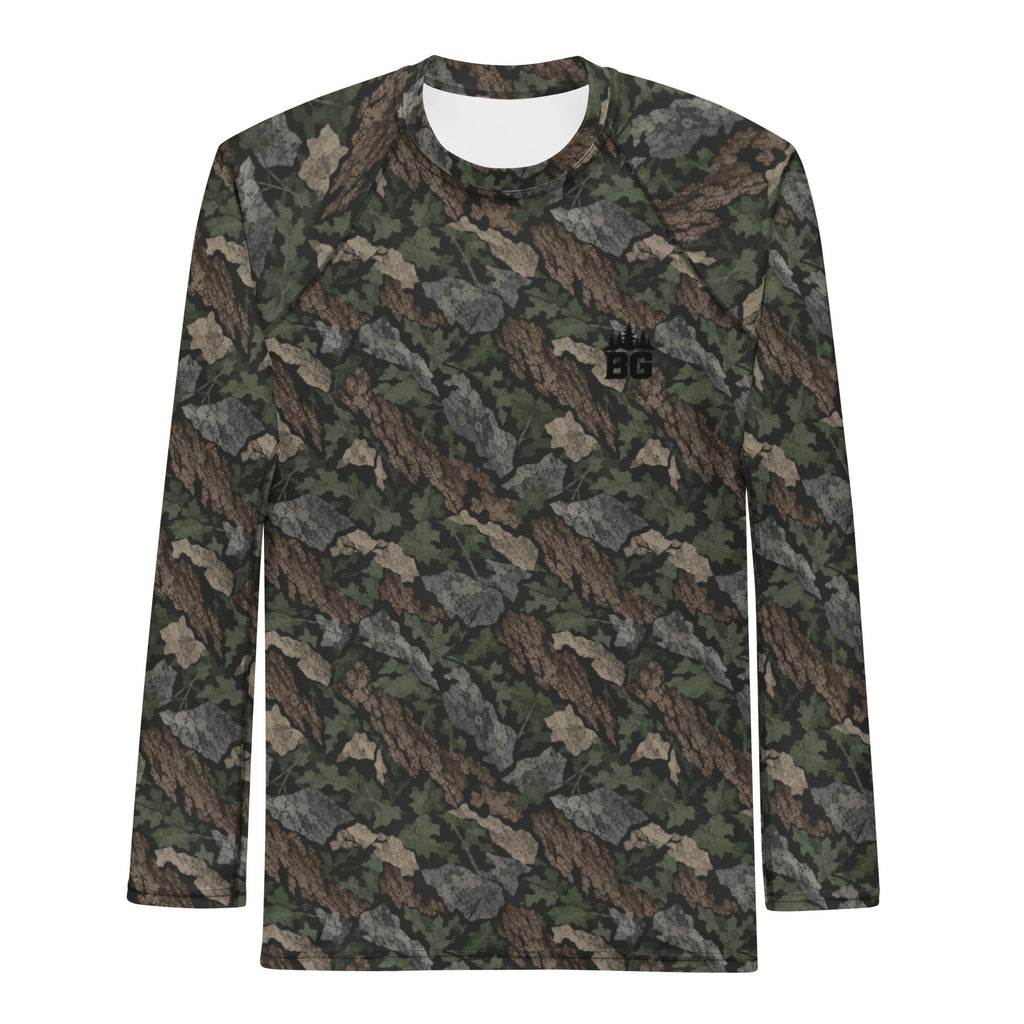 Appalachian Timber camo long-sleeve BJJ rash guard