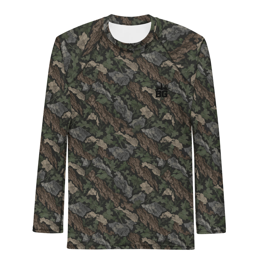 Appalachian Timber Camo BJJ Rash Guard | Long Sleeve