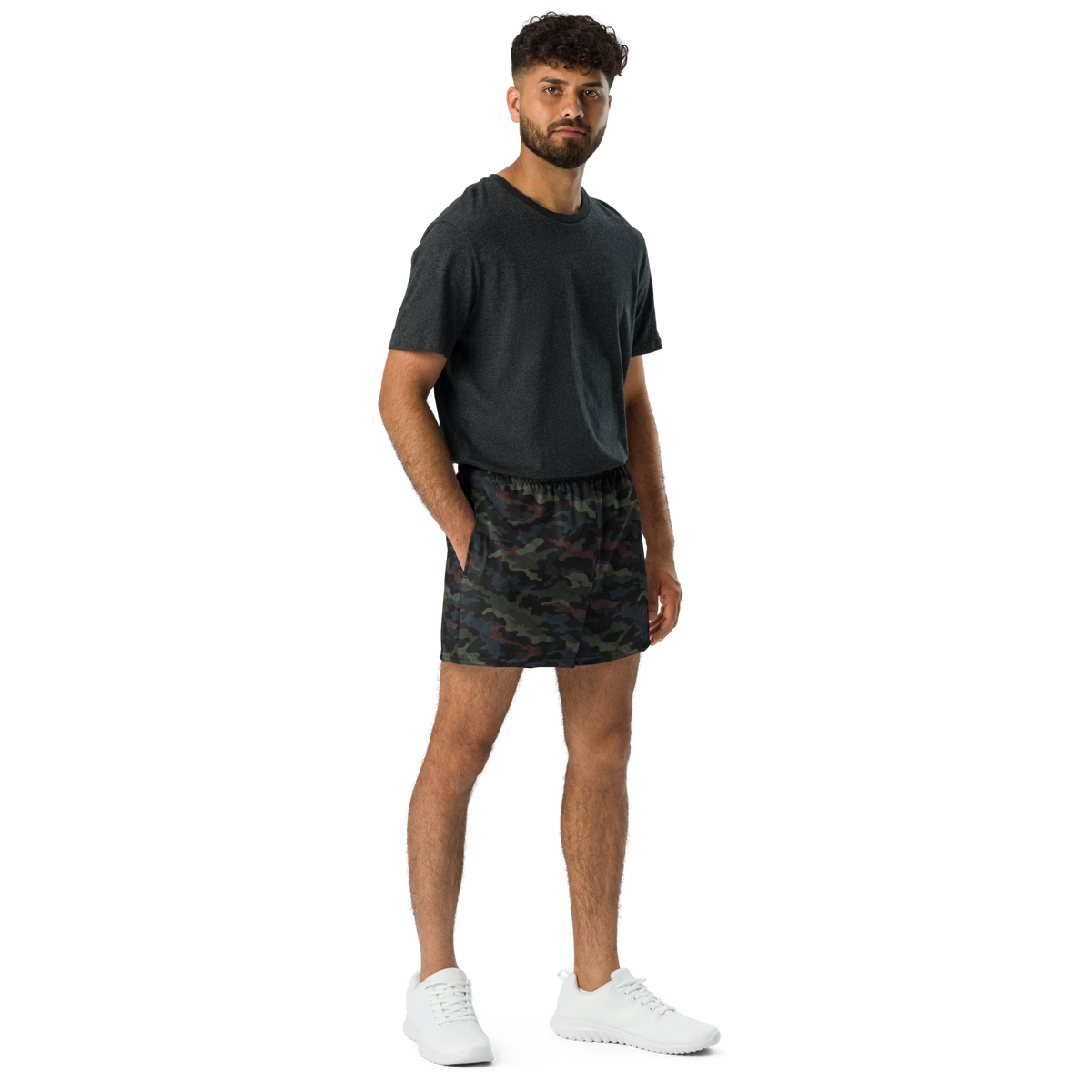 Midnight Hunt camo no-gi training shorts