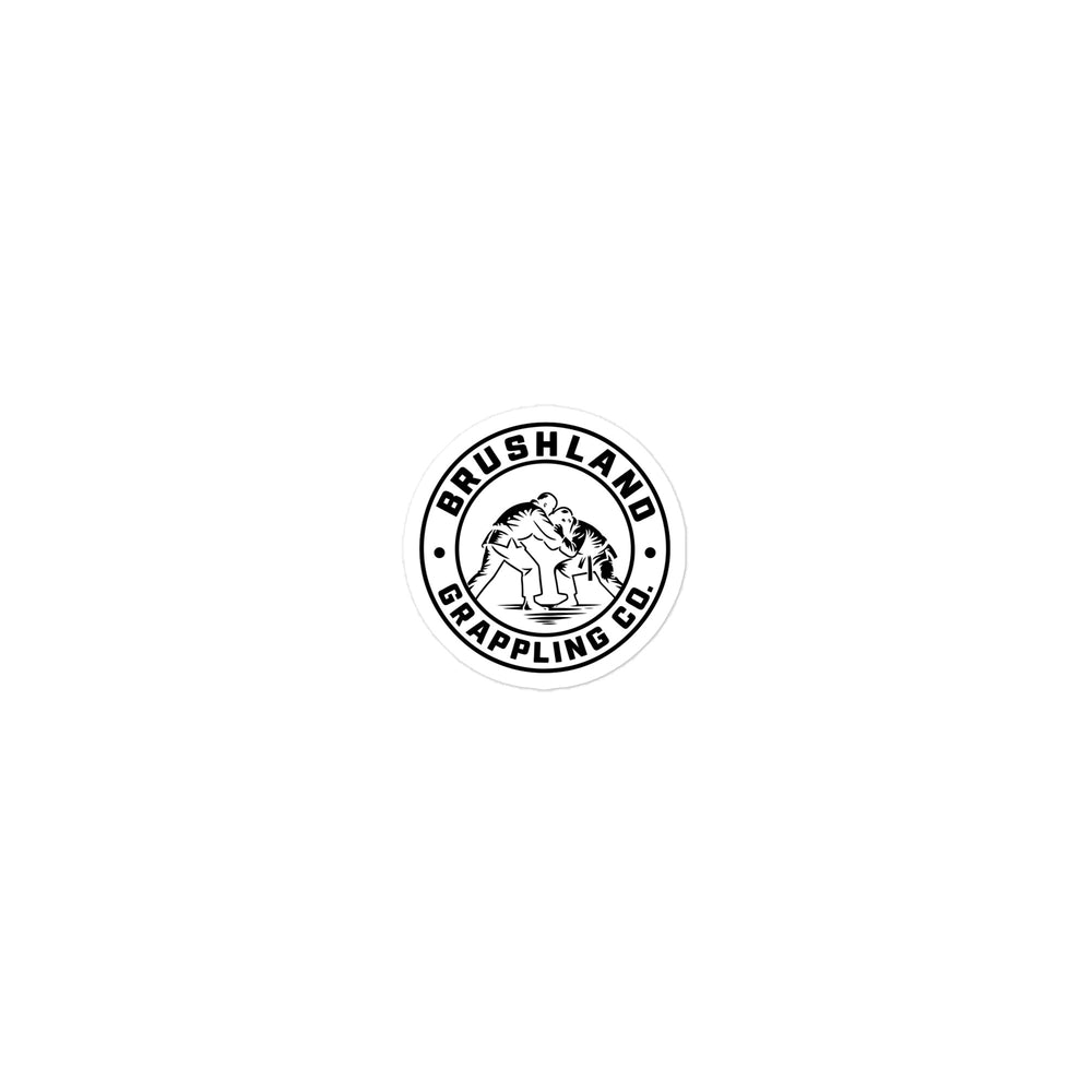 Brushland Sticker - B&W