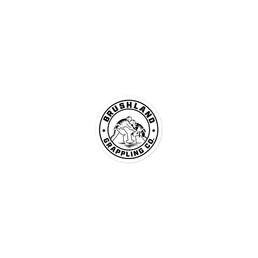 Brushland Sticker - B&W