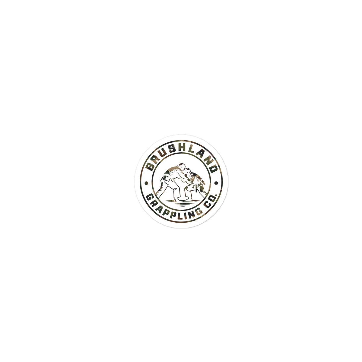 Brushland Woodland pattern die-cut sticker